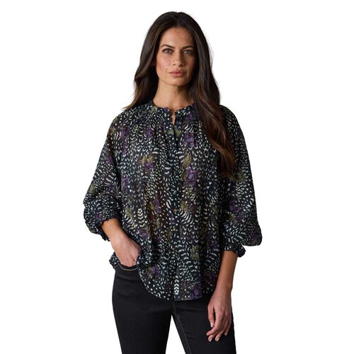Lania Santiago Print Top